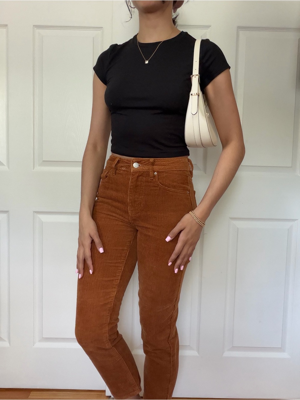 PacSun High-Rise Corduroy Jeans in Rust Brown 🫧